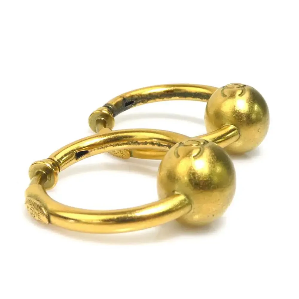 Chanel Cc Logo Clip-On Earrings Gold- #266444C77B